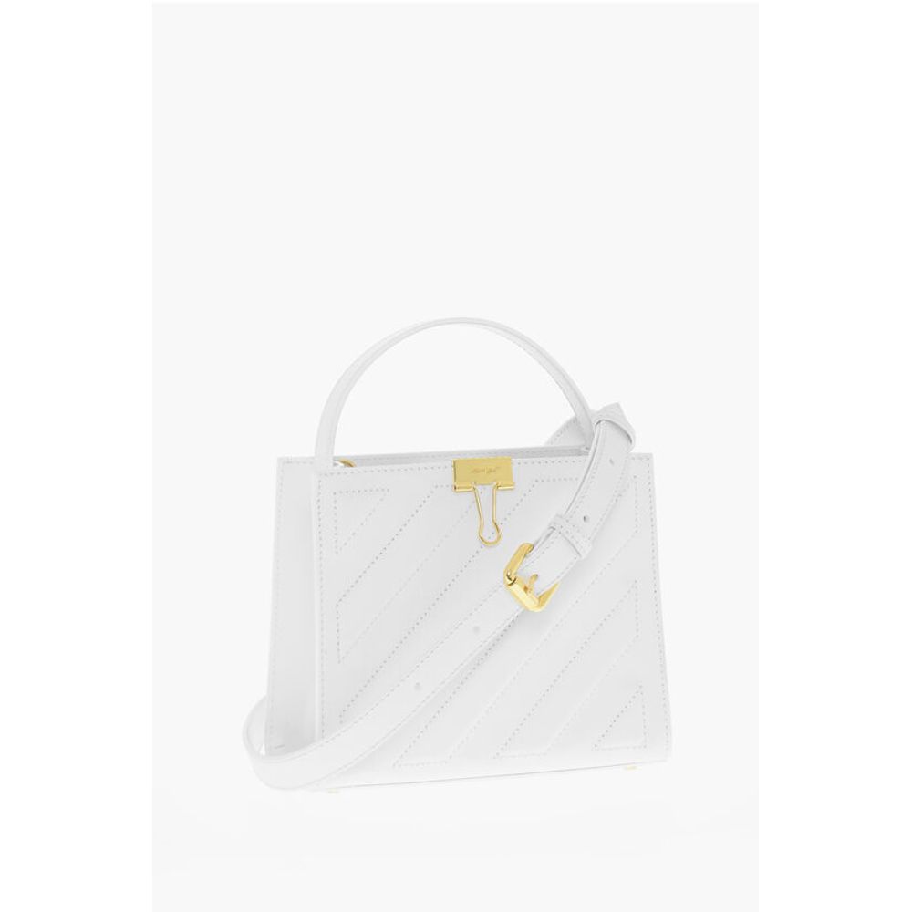 Leather CROSS Tote Bag with Golden Details