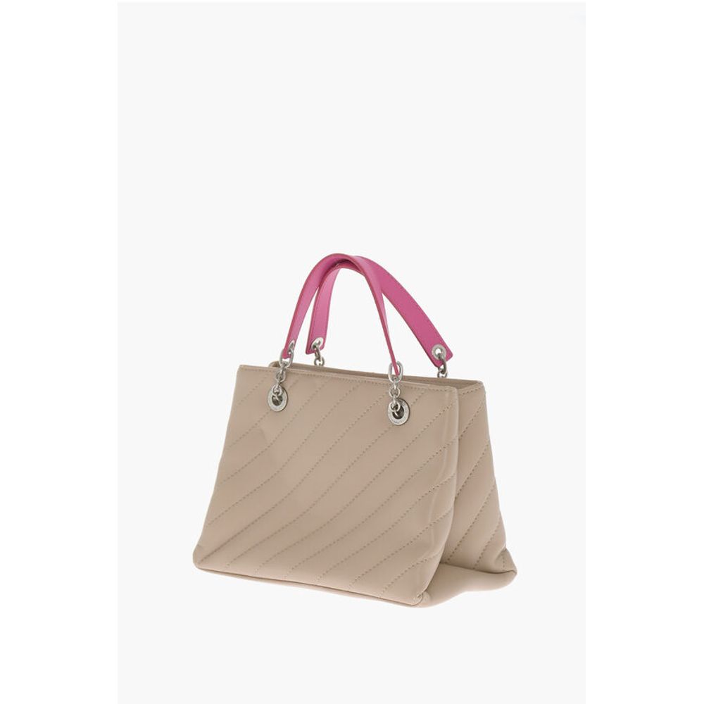 Quilted Leather JACKHAMMER Tote Bag with Contrasting Details
