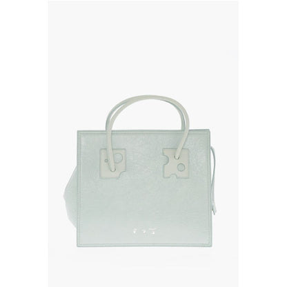 Solid Color Leather Tote Bag