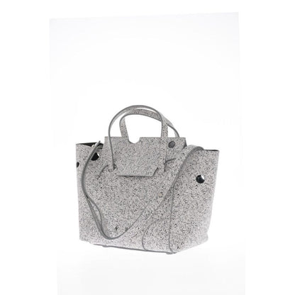 Marble Effect Leather BURROW Tote Bag