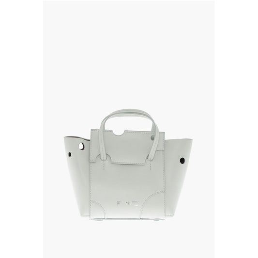 Leather BURROW Tote Bag with Cut-Out Details