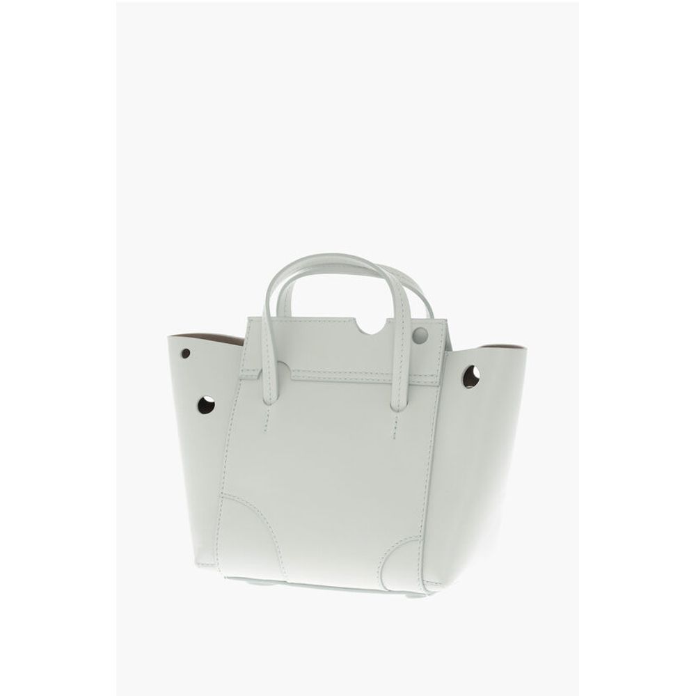 Leather BURROW Tote Bag with Cut-Out Details