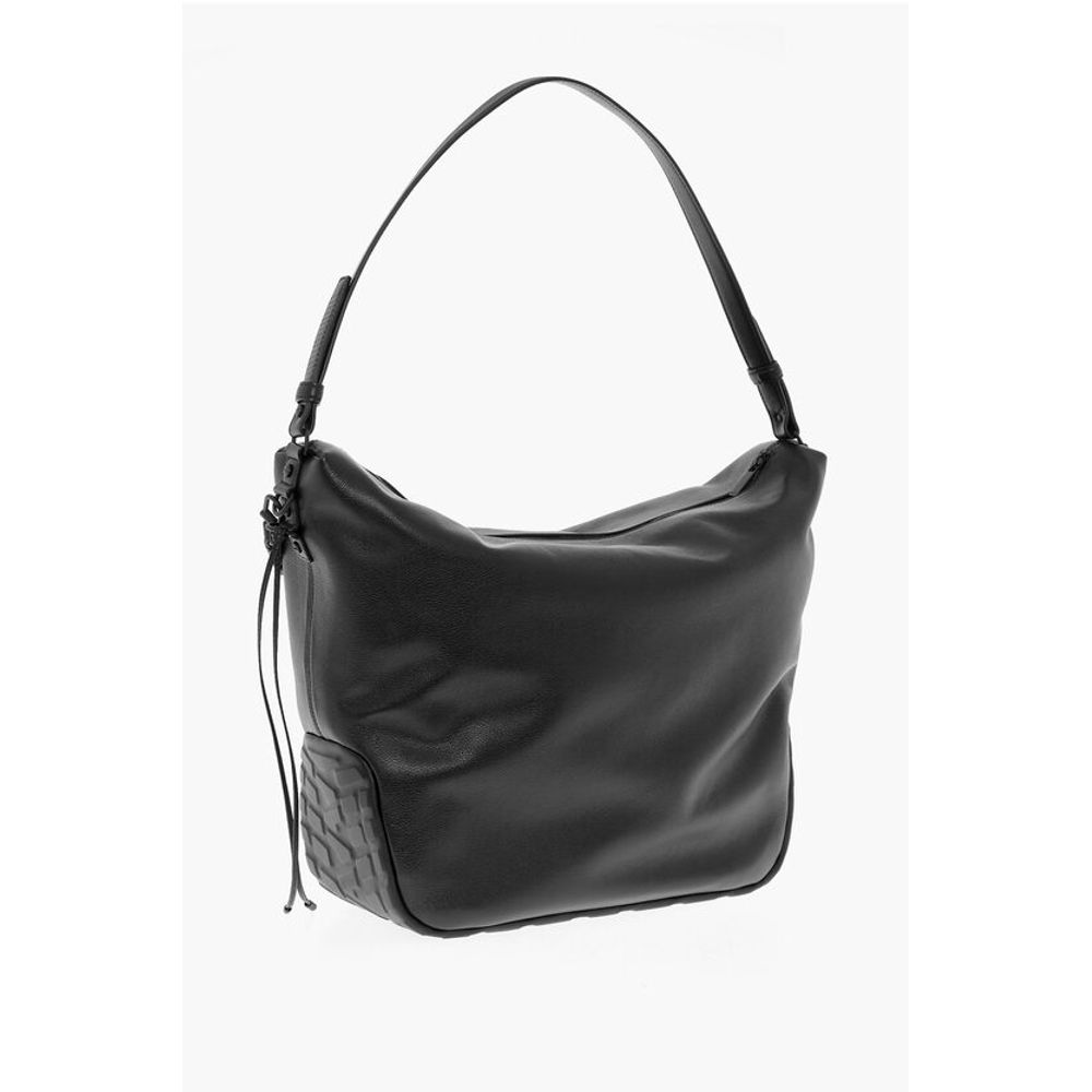 Solid Color Leather BIKER TIRE Weekend Bag