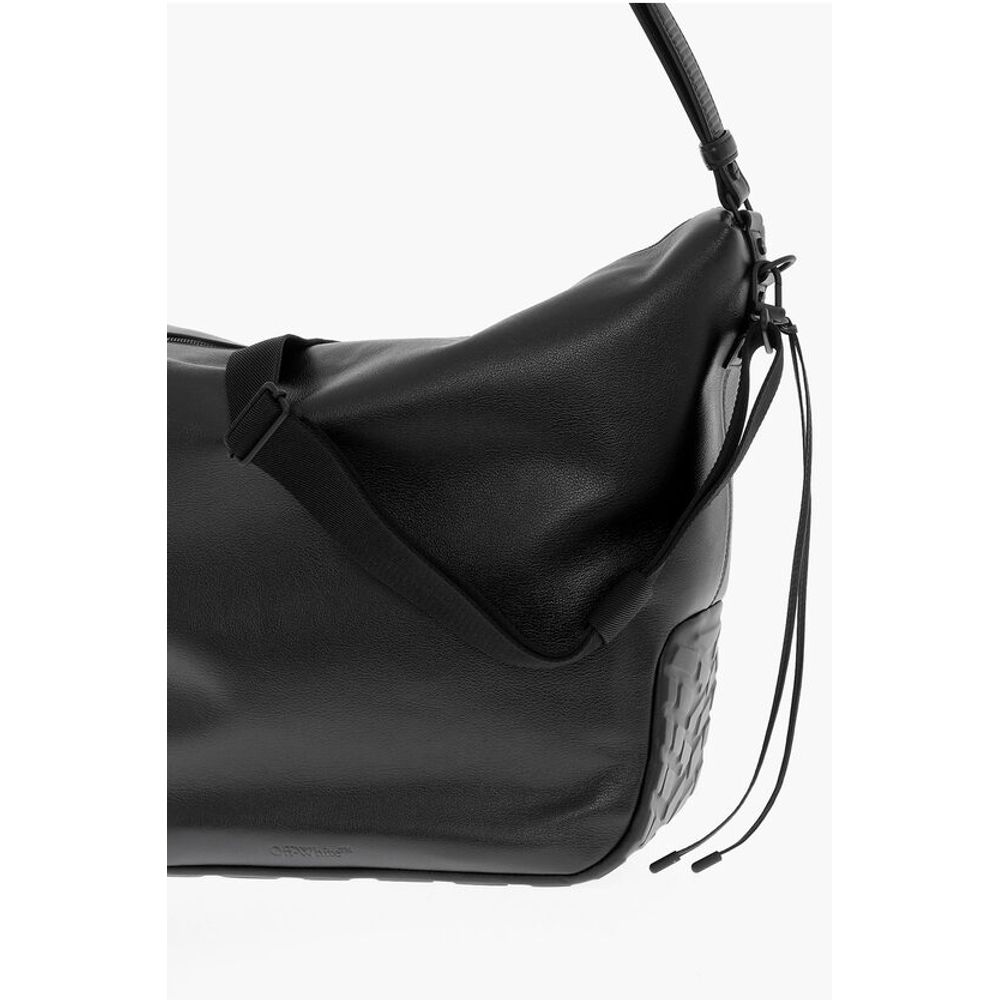 Solid Color Leather BIKER TIRE Weekend Bag