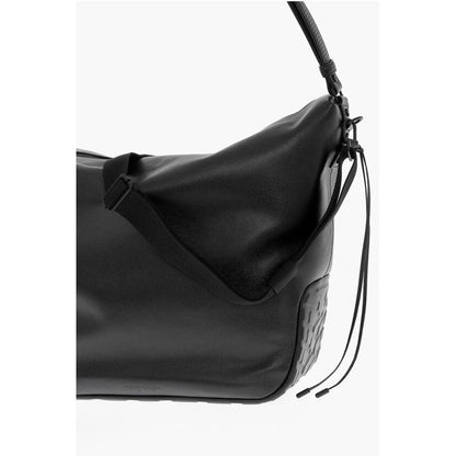 Solid Color Leather BIKER TIRE Weekend Bag