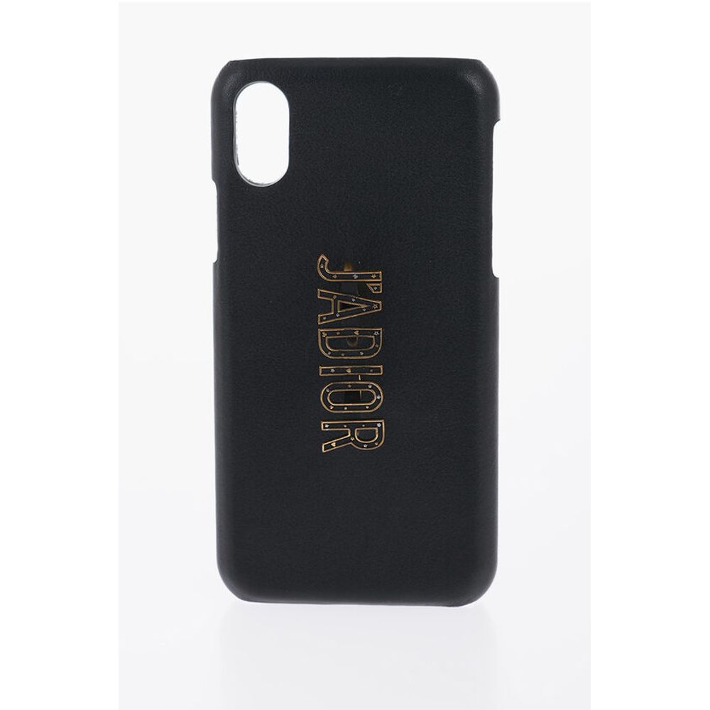 Leather Iphone X/XS J'ADIOR Case with Metal Detail