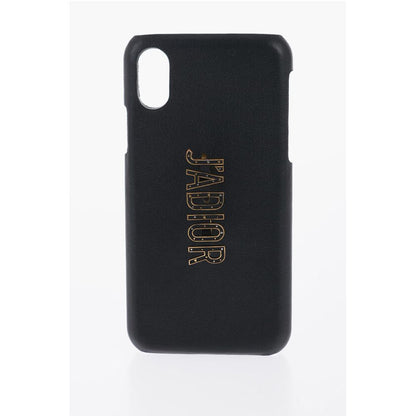 Leather Iphone X/XS J'ADIOR Case with Metal Detail