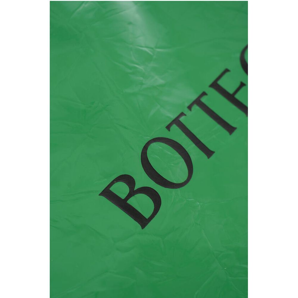 Creased Leather BADGE Drawstring Bag with Engraved Logo