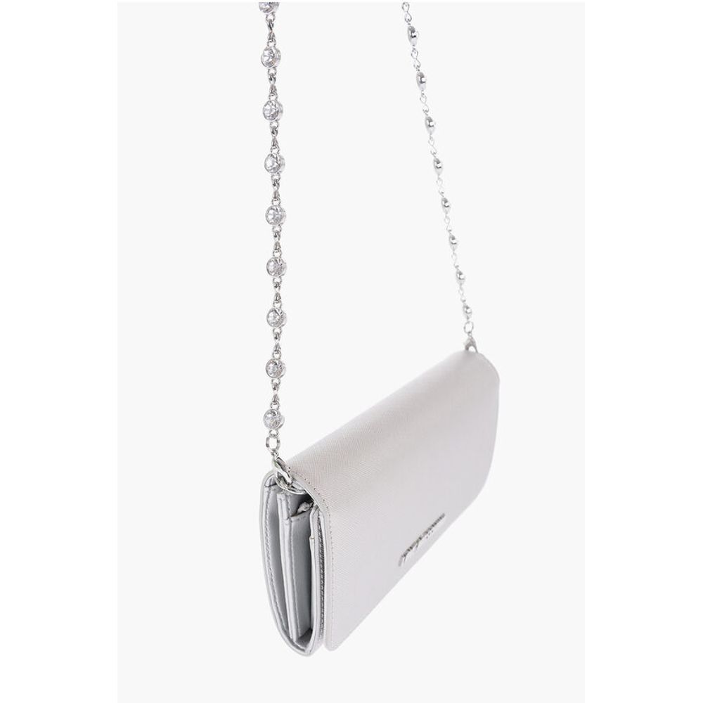 LOVE Saffiano Faux Leather Wallet with Removable Chain