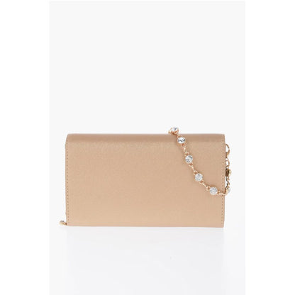 LOVE Saffiano Faux Leather Wallet with Removable Chain