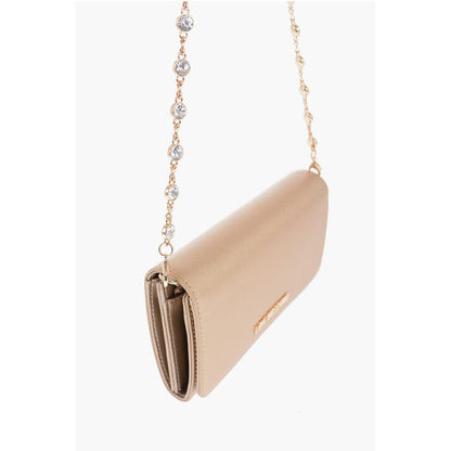 LOVE Saffiano Faux Leather Wallet with Removable Chain