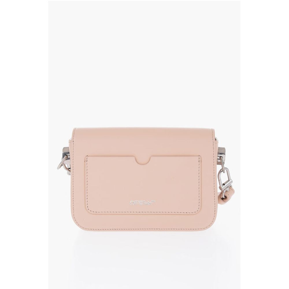 Solid Color PLAIN BINDER Leather Crossbody Bag