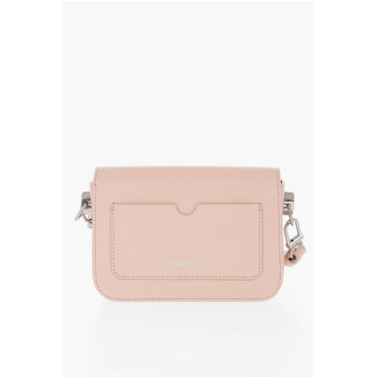 Solid Color PLAIN BINDER Leather Crossbody Bag