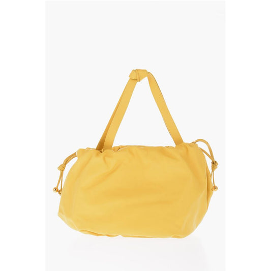 Leather BULB Shoulder Bag with Golden Details