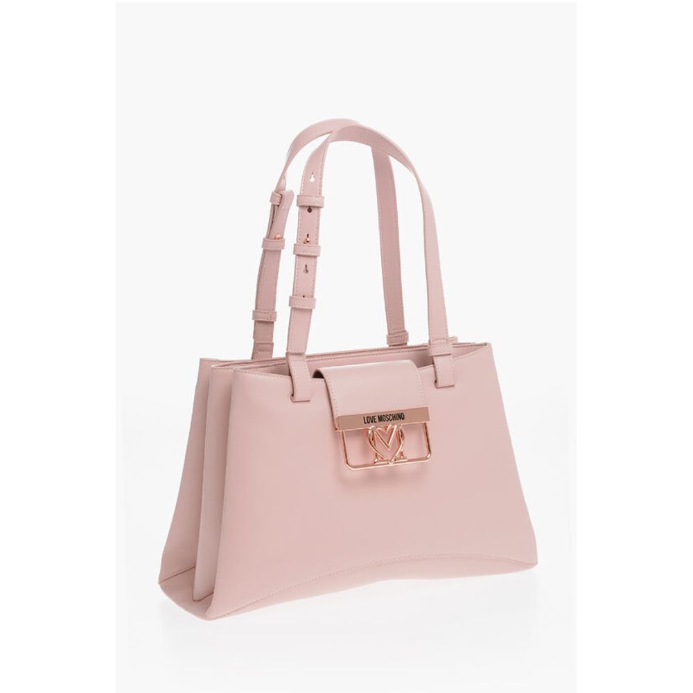 LOVE 3 Compartment Faux Leather Tote Bag