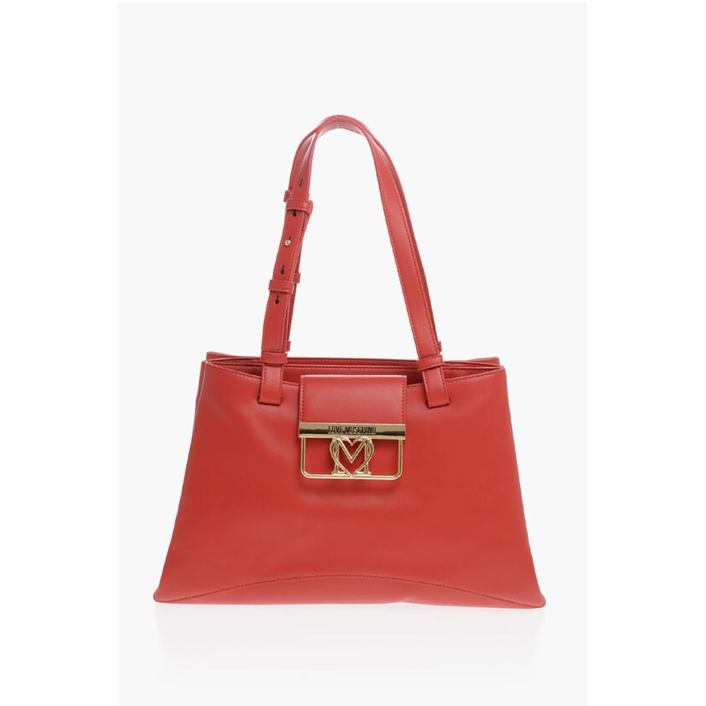 LOVE 3 Compartment Faux Leather Tote Bag