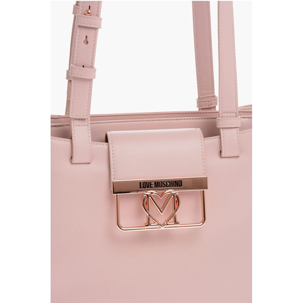 LOVE 3 Compartment Faux Leather Tote Bag
