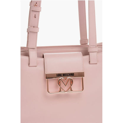LOVE 3 Compartment Faux Leather Tote Bag