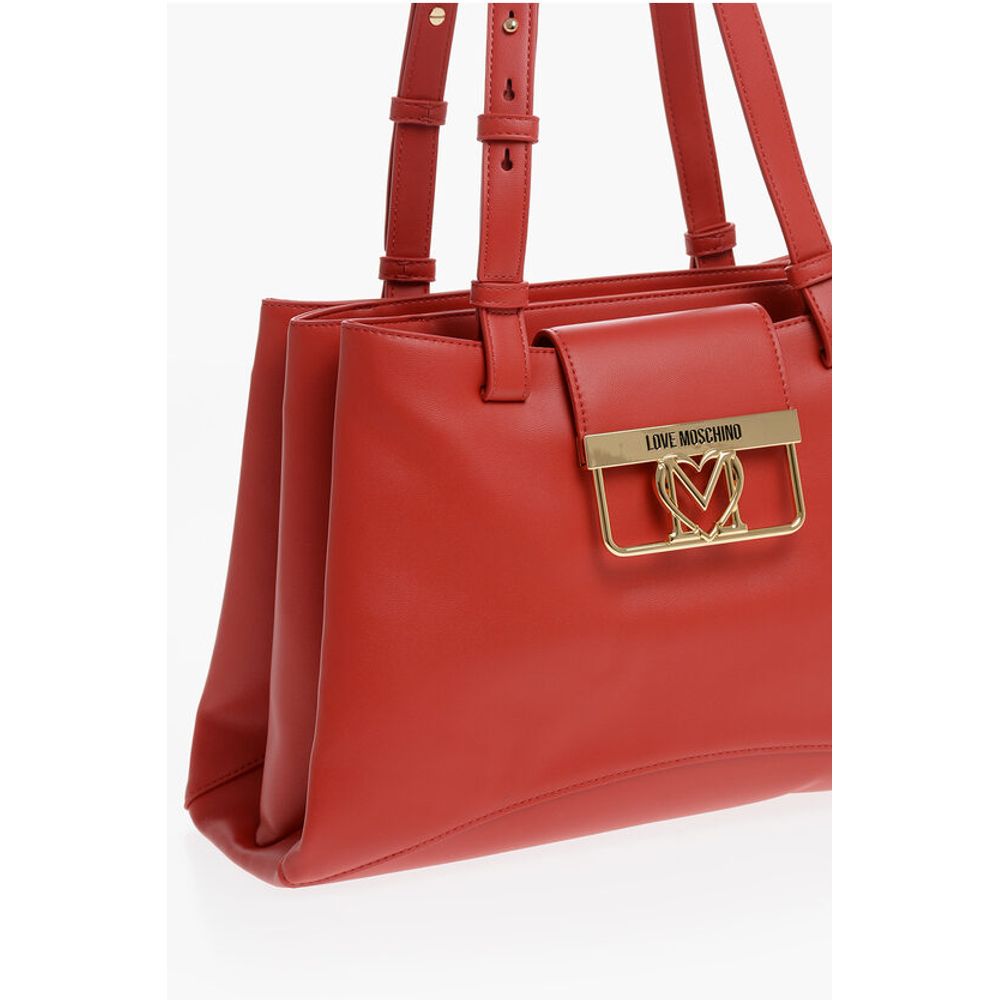 LOVE 3 Compartment Faux Leather Tote Bag