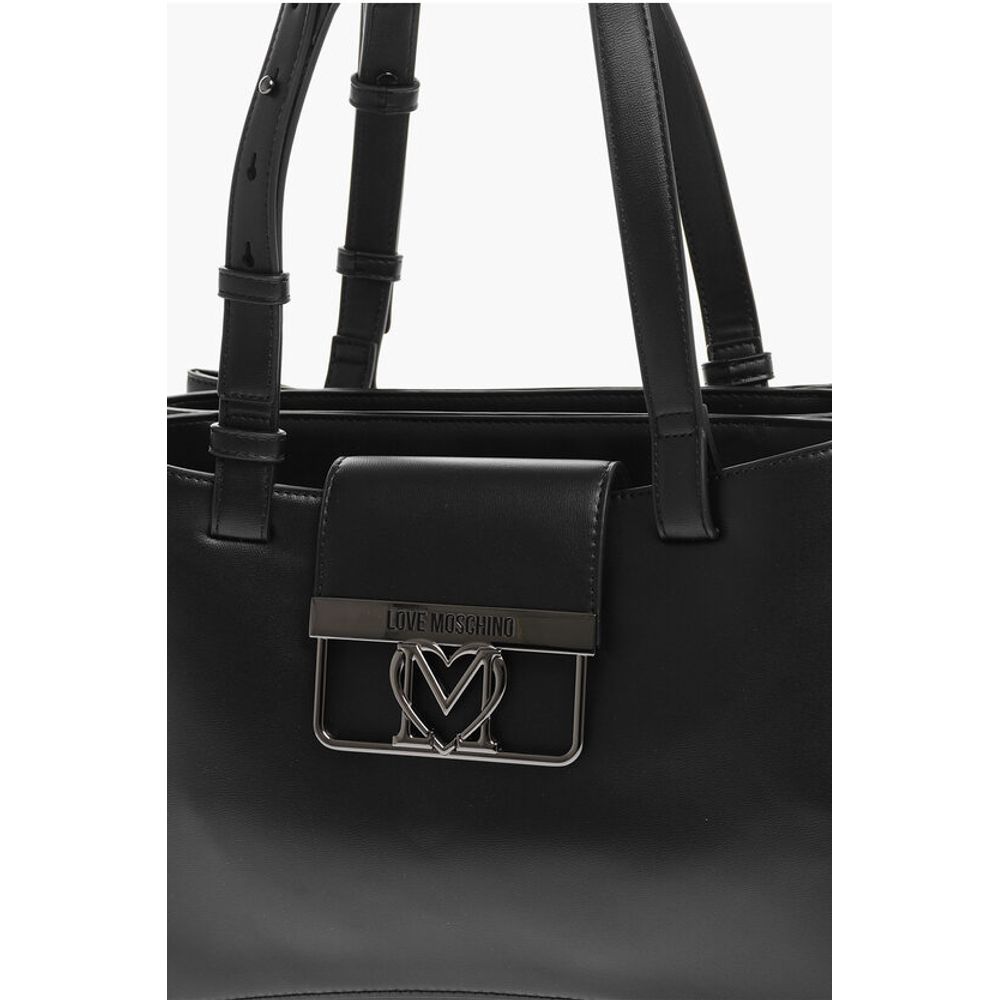 LOVE 3 Compartment Faux Leather Tote Bag