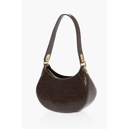 LOVE Crocodile Effect Faux Leather Hobo Bag