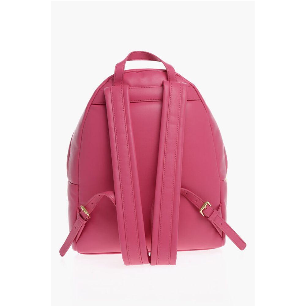 LOVE Faux Leather Backpack with Metal Heart