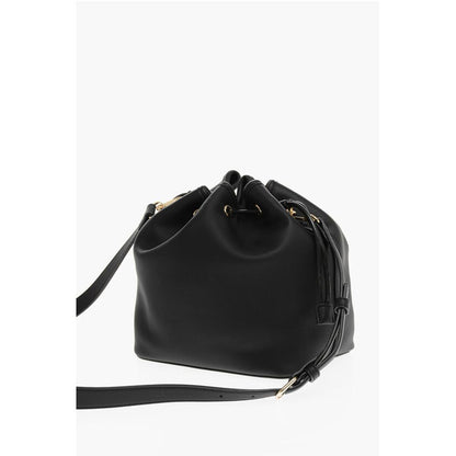 LOVE Faux Leather Bucket Bag with Golden Maxi Logo