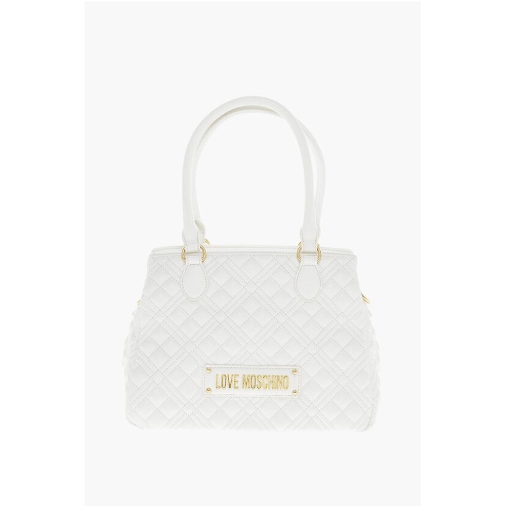 LOVE Quilted Textured faux Leather with a LM Logo