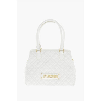 LOVE Quilted Textured faux Leather with a LM Logo