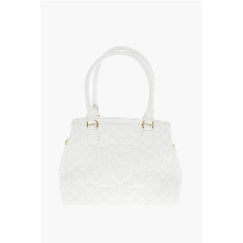 LOVE Quilted Textured faux Leather with a LM Logo