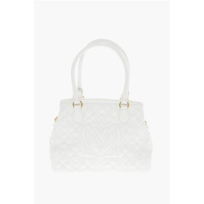 LOVE Quilted Textured faux Leather with a LM Logo