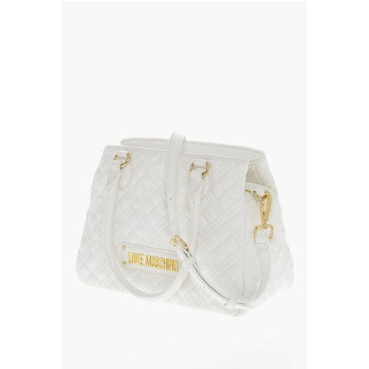 LOVE Quilted Textured faux Leather with a LM Logo
