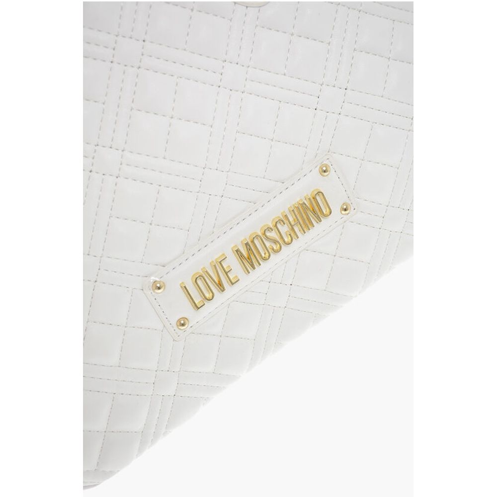 LOVE Quilted Textured faux Leather with a LM Logo