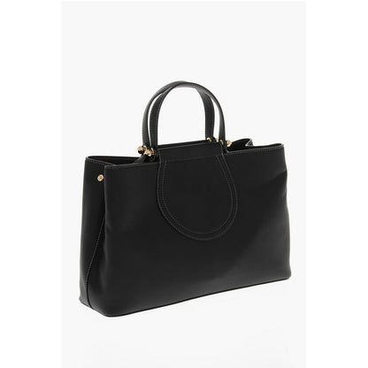 LOVE Faux Leather Tote Bag with Golden Logo