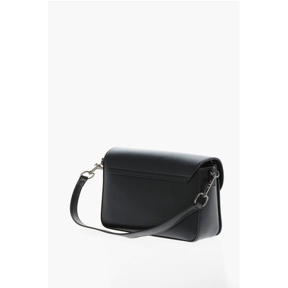 LOVE Faux Leather Bag with Silver-Effect Closure