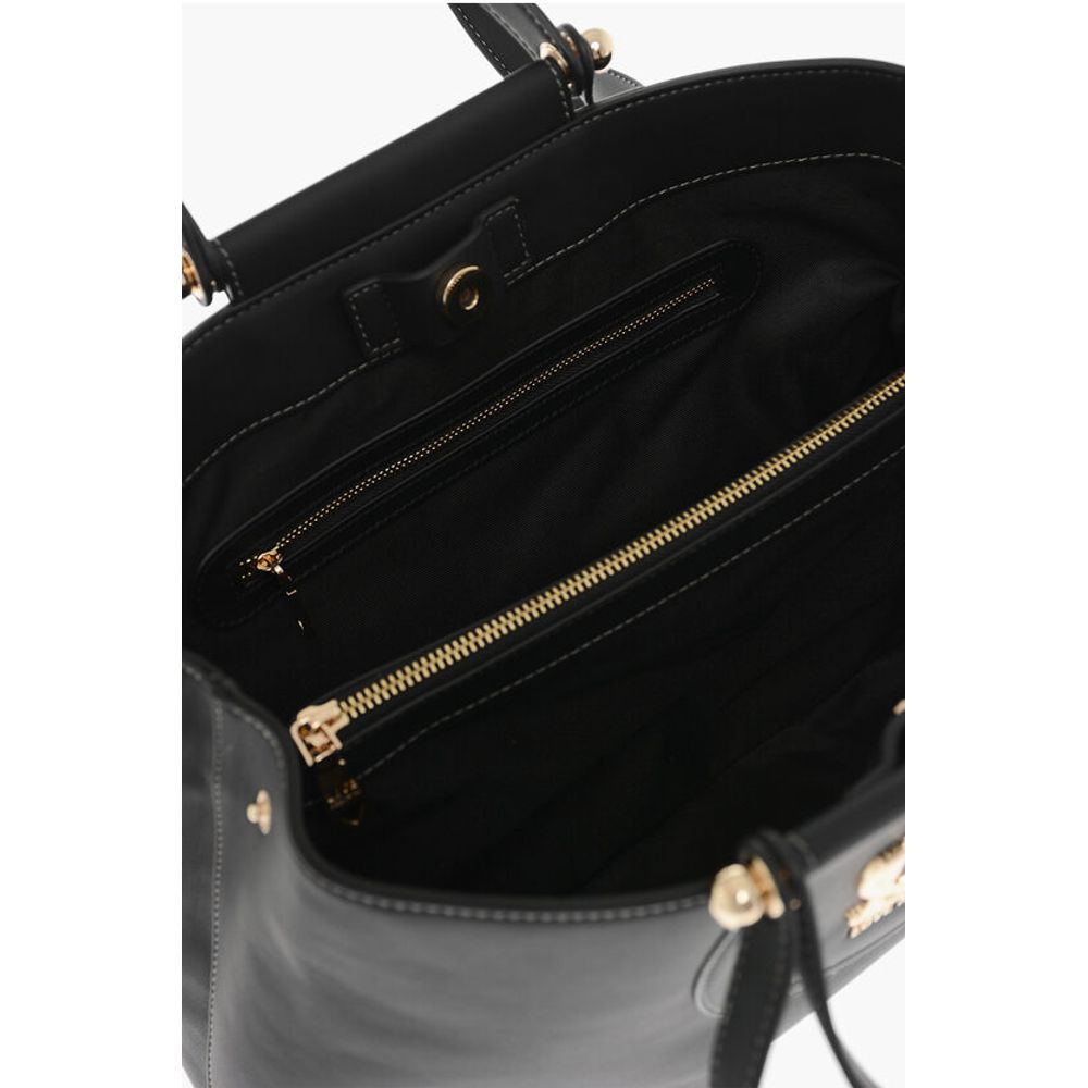 LOVE Faux Leather Tote Bag with Golden Logo