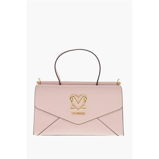 LOVE Faux Leather Envelope Bag with Removable Shoulder Strap