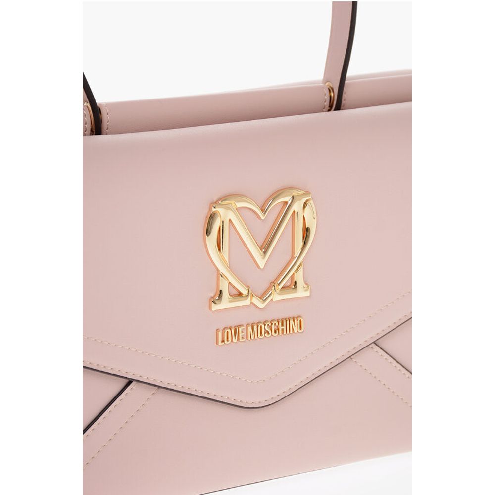 LOVE Faux Leather Envelope Bag with Removable Shoulder Strap