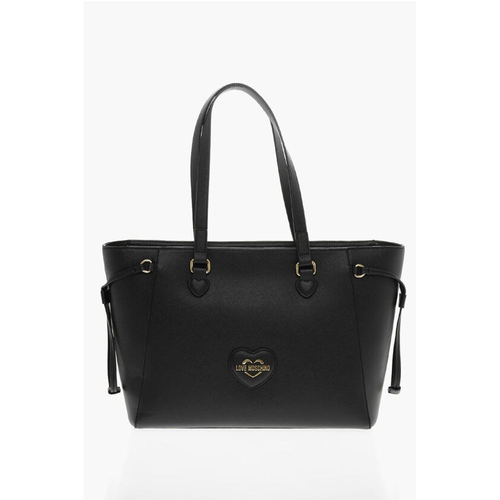 LOVE Saffiano Faux Leather Tote Bag