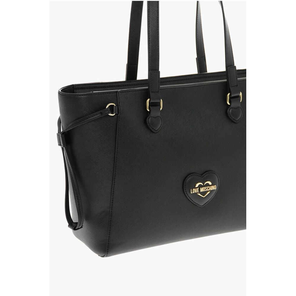 LOVE Saffiano Faux Leather Tote Bag