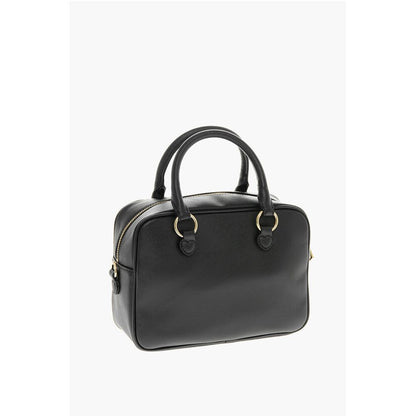 LOVE Saffiano Faux Leather Bag with Gold-colored Metal Logo