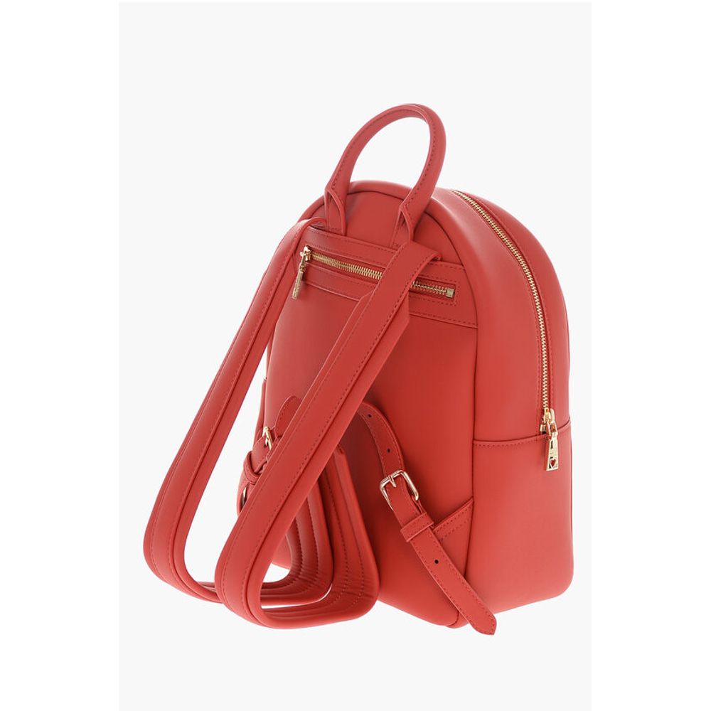 LOVE MOSCHINO Faux Leather Backpack with Lettering Logo