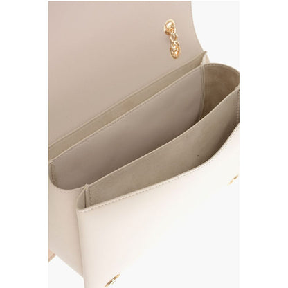 LOVE Faux Leather Shoulder Bag with Golden Lettering-Logo