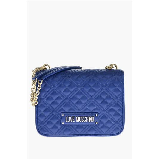 LOVE MOSCHINO Faux Leather Quilted Shoulder Bag with LM-Logo