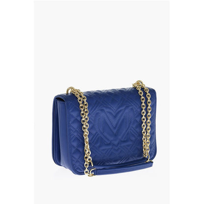 LOVE MOSCHINO Faux Leather Quilted Shoulder Bag with LM-Logo