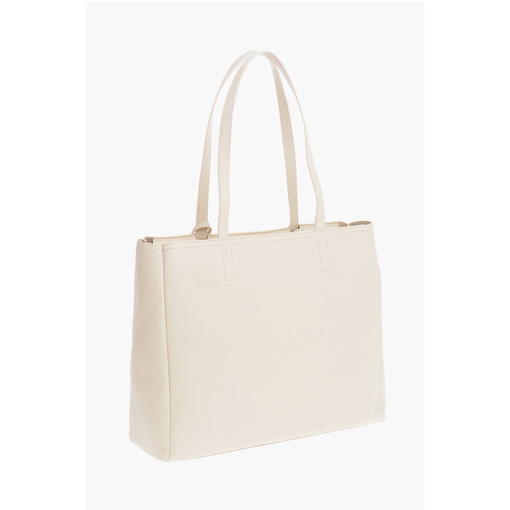 LOVE Faux Leather Tote Bag with Golden Logo