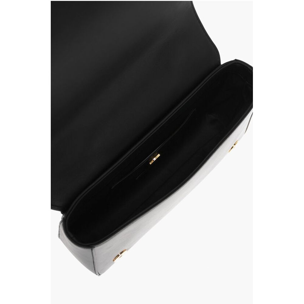 LOVE Leather Shoulder Bag with Golden Effect Logo