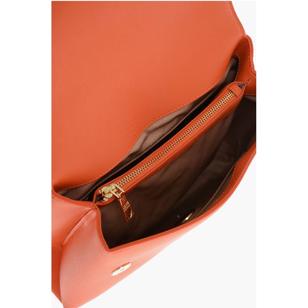 LOVE Saffiano Faux Leather Hande Bag with Removable Shoulder