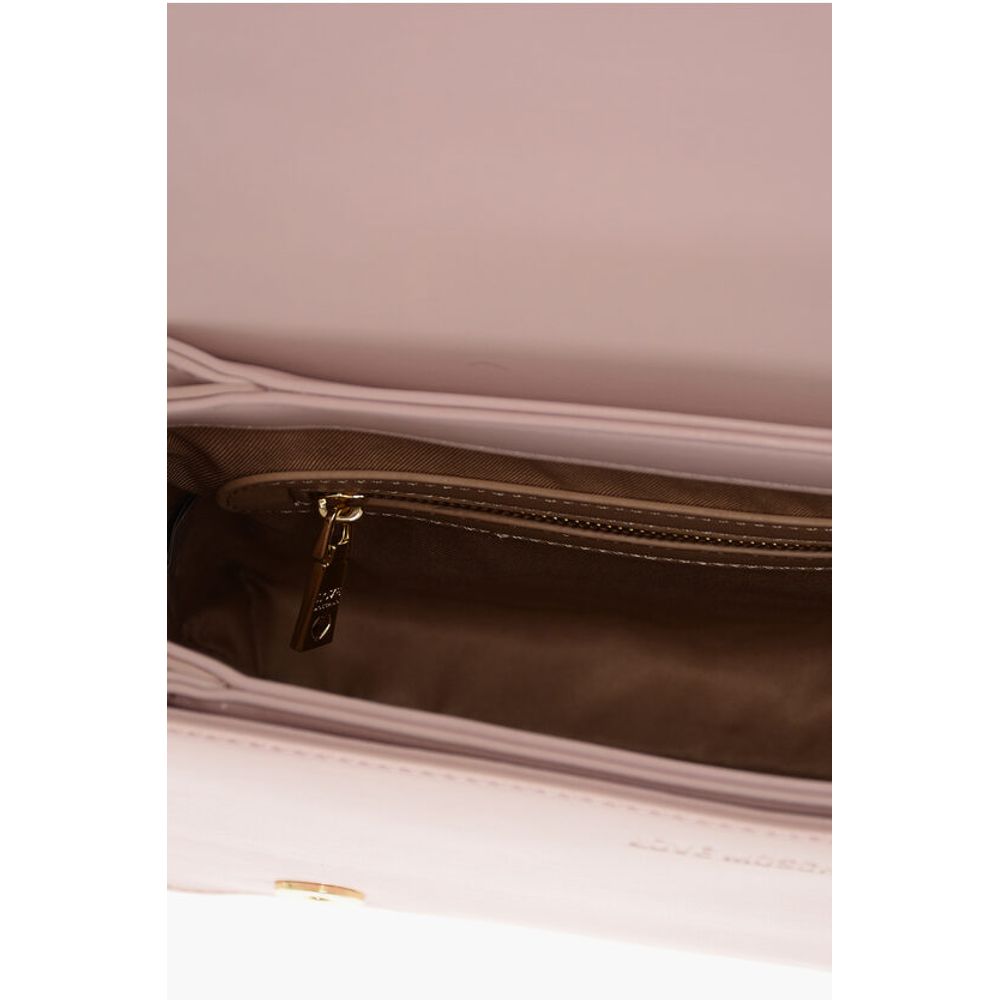 LOVE Faux Leather Quilted Shoulder Bag with LM on the back