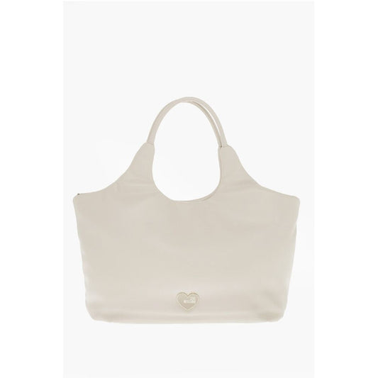 LOVE Faux Leather MARSHMALLOW Hobo Bag with Matched Pouch